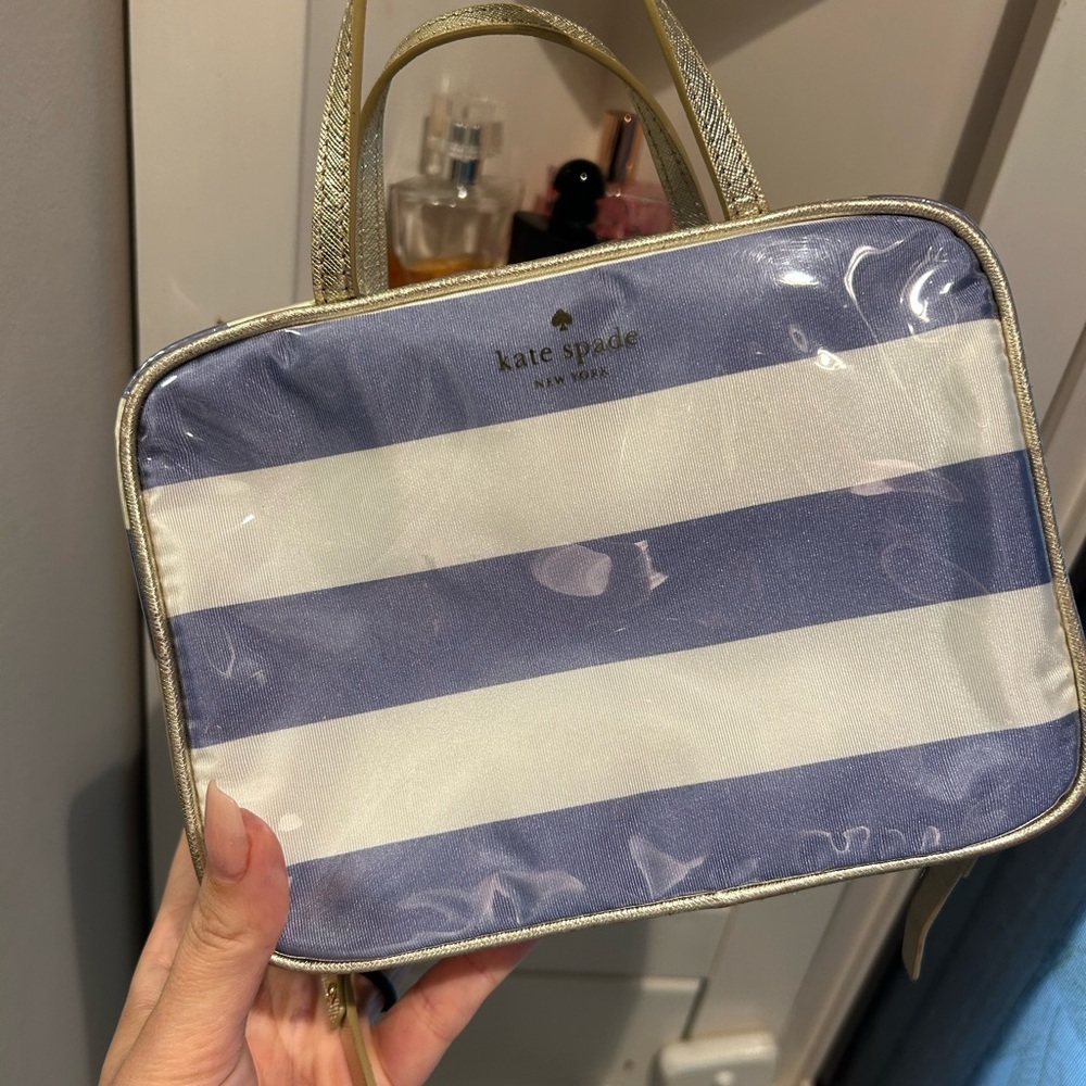Kate Spade Blue and White Striped Women's Bag